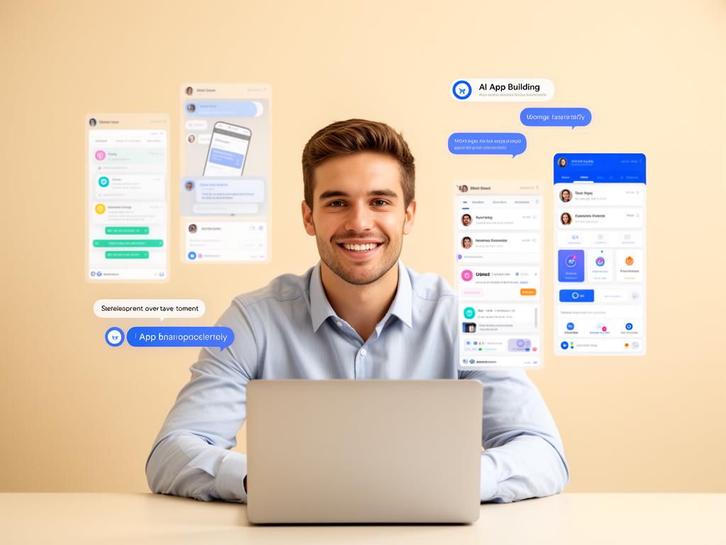 Developer building apps with AI